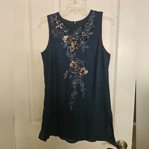 Embellished tunic by White House Black Market. Size 4
